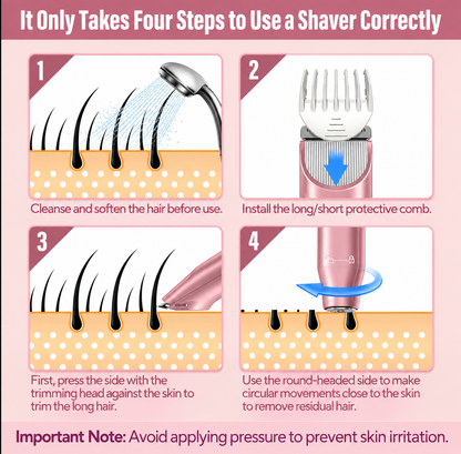 Veloura™ SmoothGlide 2-in-1 Shaver & Trimmer