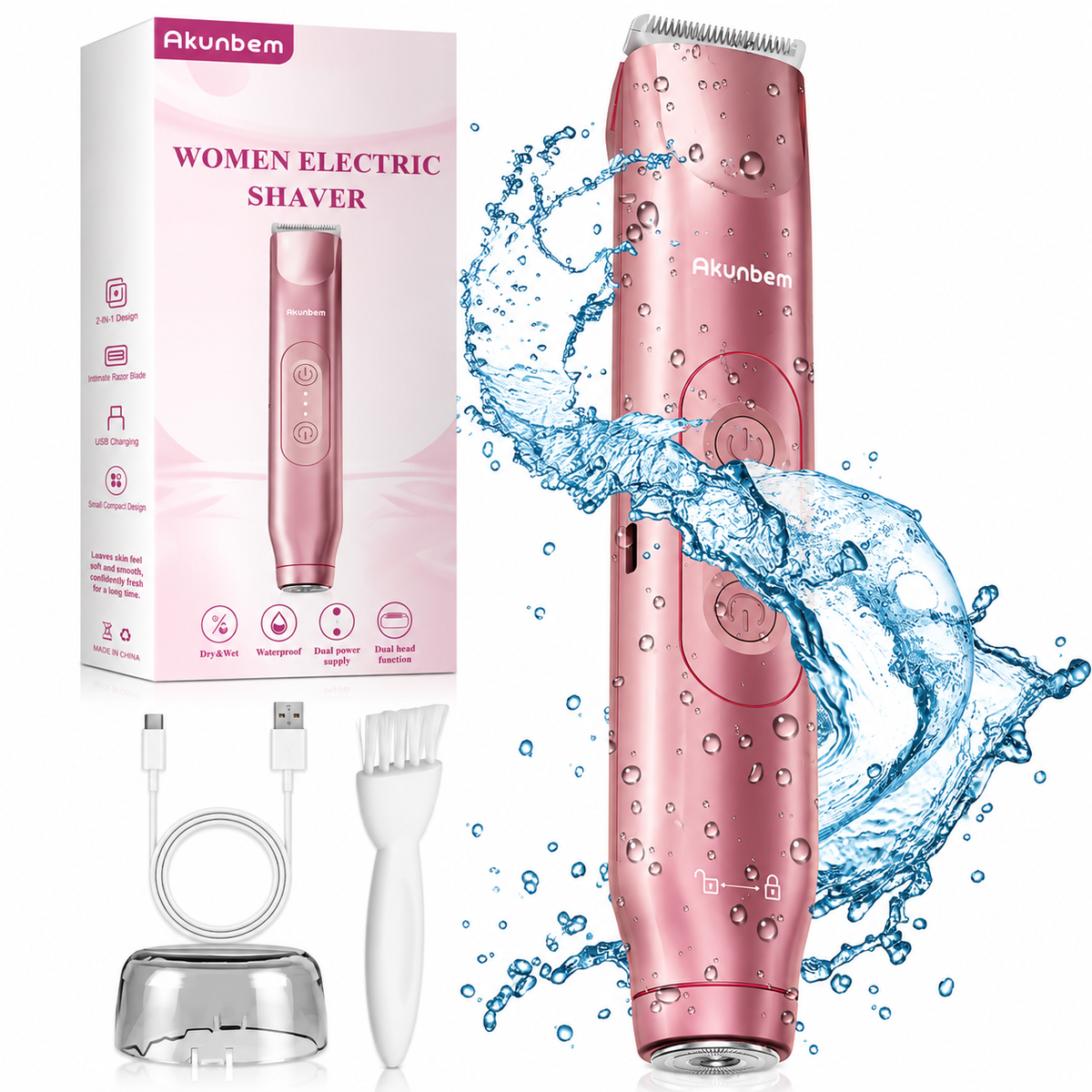 Veloura™ SmoothGlide 2-in-1 Shaver & Trimmer
