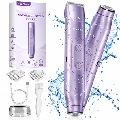 Veloura™ SmoothGlide 2-in-1 Shaver & Trimmer